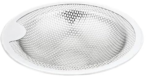 Colador De Desagüe De Fregadero De Cocina | Tapón Recogealimentos - Rejilla Acero Inoxidable con Asa para Verduras Cabello Baño Protección Hogar