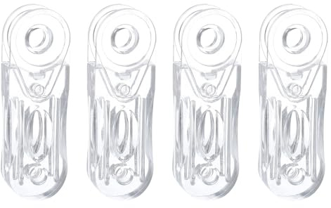 QUARKZMAN 4 Piezas De Peso para Cordón De Persianas 88.5mm Asas para Cortinas Y Persianas Colgantes De Cuerda De Plástico para Accesorios De Persianas Verticales Y Enrollables Transparentes