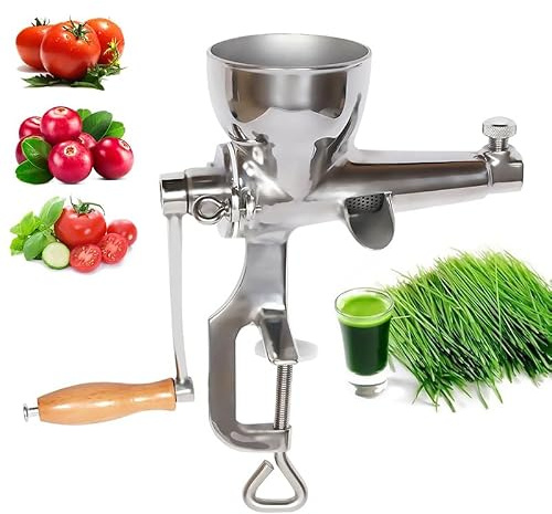 Bärbar Manuell Vetegräsjuicer, Automatisk Filterrester, För Frukt Grönsaker