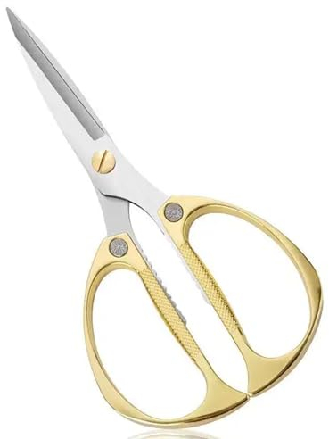 Forbici Multifunzionali Per Uso Domestico In Acciaio Inossidabile, Forbici Da Cucina Professionali Industriali In Lega Di Zinco Per Erbe, Pollo, Carne E Verdure (Oro)