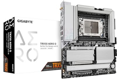 GIGABYTE TRX50 AERO D (sTR5/ AMD/ TRX50/ E-ATX/ DDR5/ PCIe 5.0 M.2/ PCIe 5.0/ USB4 Type-C/Wi-Fi 7/ Marvell 10GbE/ Motherboard)