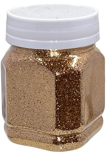 Schimmernder Glitzerpuder Glitzer-Pulver zum Basteln und Verzieren von Karten, hohe Reflexion, bunter Glitter für Kunsthandwerk Wandgestaltung Dekorationen (Kupfer, 115g)