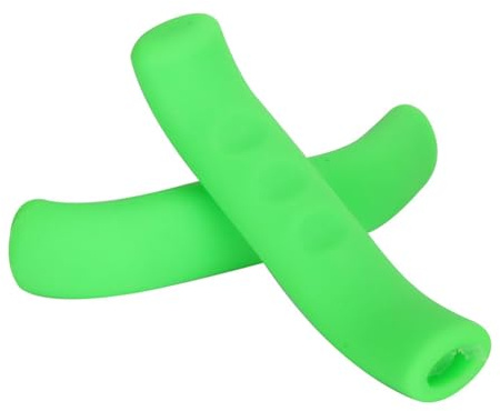 1 coppia di manicotti protettivi in silicone morbido antiscivolo per freni da strada su biciclette, copertura per impugnatura del freno, protezione per leva del freno, impugnatura per manubrio