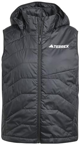 adidas Donna Terrex Multi CLIMAWARM Insulated Hooded Vest, Black, XL