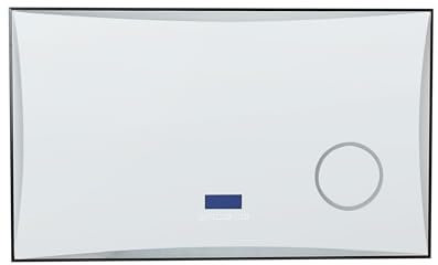 Beliani Miroir LED Rectangulaire Salle de Bain Moderne avec Haut-Parleur Bluetooth 100 x 60 cm Argenté Onlay