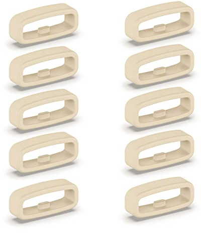 10 piezas de correa de reloj de silicona para sujetador de correa de reloj, sujetador de correa de reloj de 18 mm / 20 mm / 22 mm con asa de cinturón