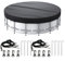 CWOQOCW Swimming Pool Cover, Round Solar Pool Covers 210D Oxford Cloth Garden Above Ground Inground Pools Cover Protector With Drawstring(10FT)
