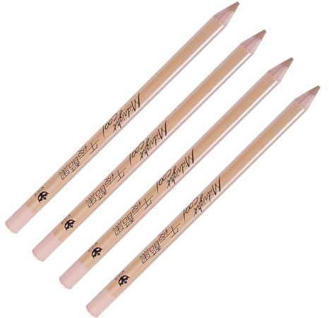LRXIYODE Lápiz Corrector 4 Piezas para Ojeras, Pecas y Cicatrices, Cubre Imperfecciones, Adecuado para Viajes y Retoques Rápidos