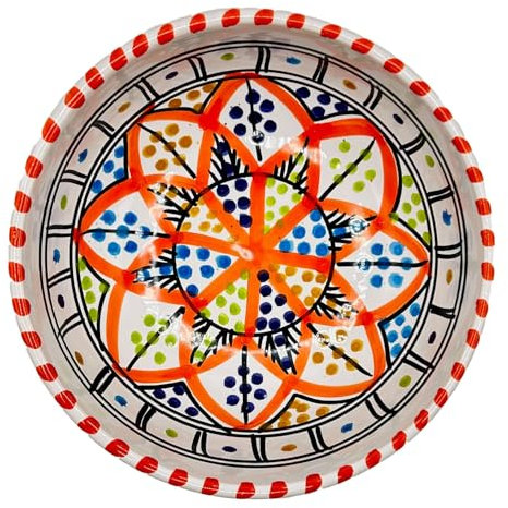 Generico Ciotola Ceramica Tunisina Decorata - Diametro 13 cm 1301252101 Marocco Turchia Etnico del Mondo