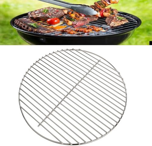 AIDODIA Grille Barbecue Ronde en Acier Inoxydable, Grille Ronde Barbecue- 30 Cm/35 Cm/40 Cm De DiamèTre, Construction SoudéE Durable, Chauffage Uniforme, pour Camping, Pique-Nique Et Jardin. (30M)