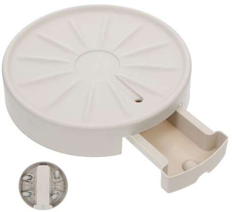 Angoily Supporto Portavaso con Rotelle e Vassoio Rotondo Mobile per Piante da Interno, con Cassetto Estraibile e Drenaggio Efficiente, Vassoio Ventilato Resistente per Fioriere Fino