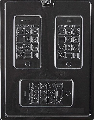 Grandmama's Goodies M235 Smart Phone Chocolate Candy Soap Mold with Exclusive Molding Instructions