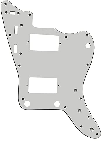 Passar Japan Jazzmaster med PAF pickups stil gitarr pickguard (3 lager vit)