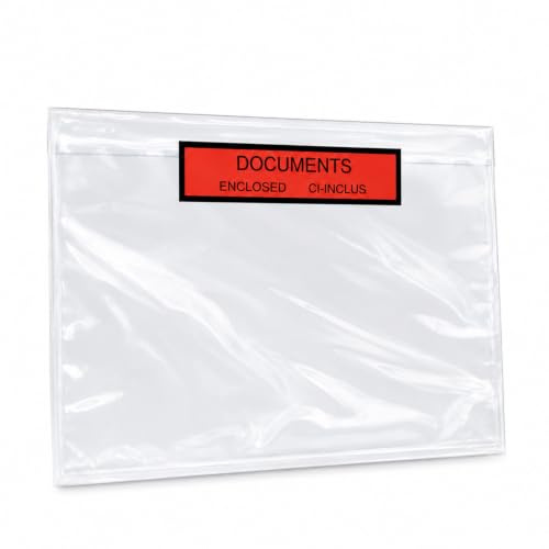 PACKY - Buste Portadocumenti A5 225x165 Mm - 1000 Pezzi - Buste Adesive Per Spedizioni