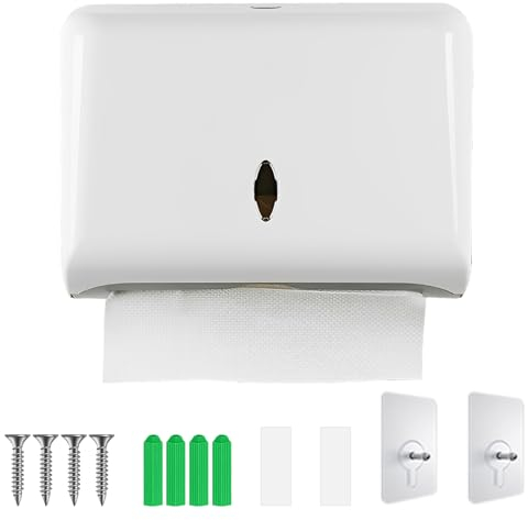 Nizirioo Distributeur de serviettes en papier Distributeur de serviettes de table sans perçage : distributeur de serviettes mural distributeur de serviettes en papier pour essuie-mains en C, Z ou