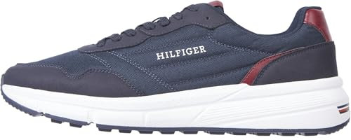 Tommy Hilfiger Herren Logo Sneaker Mid-Top, Blau (Desert Sky), 43