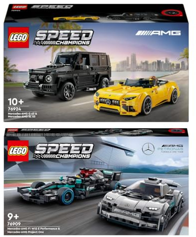 Lego Speed Champions Set: 76924 Mercedes-AMG G 63 & SL 63 & 76909 Mercedes-AMG F1 W12 E Performance & Project One