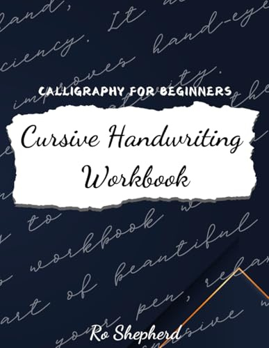 Cursive handwriting workbook - Calligraphy for beginners