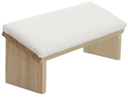 Reposabrazos para uñas, cojín de manicura de madera, soporte de mano, cojín de piel sintética y cómodo para salón de belleza, soporte ergonómico y estable para manicura