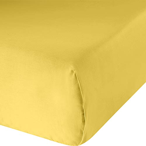 Erwin Müller Bettlaken Würzburg Renforcé gelb Größe 180x280 cm