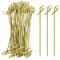 BLUE TOP Bamboo Cocktail Picks 200 PCS Bamboo Skewers 4 Inch with Looped Knot, Food Picks,Party Toothpicks for Appetizers,Cocktail Drinks,Barbecue Snacks,Club Sandwiches. (Knot Skewer 4 inch 200 PCS)