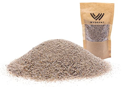 WYSKONT Grava de Acuario - Arena de Acuario 1kg - Deco de Acuario - Guijarros - Grava Ornamental - Grava de Río - Arena Deco - Guijarros de Jardín - Sustrato Acuario - Arena de Terrario - 0,1-0,4mm