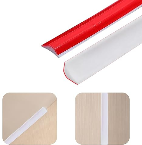 3m TPE Skirting Board Trim Self Adhesive, Beading for Laminate Flooring, Caulk Strip Moulding Trim, Edging Strip Coving for Wall Ceiling Corner Decoration, Plastic White Quadrant Trim(12mm*9mm)