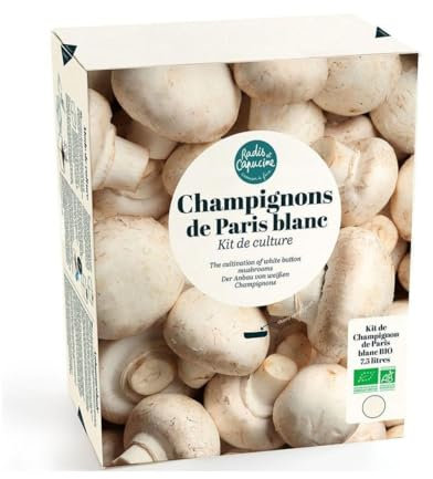 Radis et Capucine - Kit de culture - Champignons de Paris Blanc - 7,5L