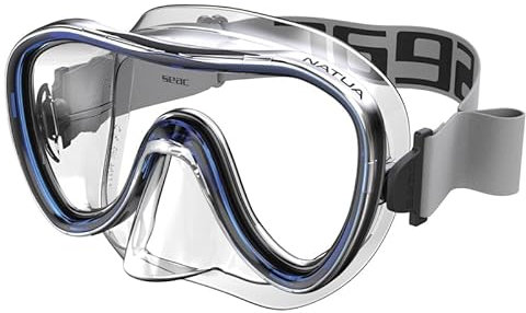 SEAC Natua , Einglas -Schnorchel- und Tauchmaske aus Silikon