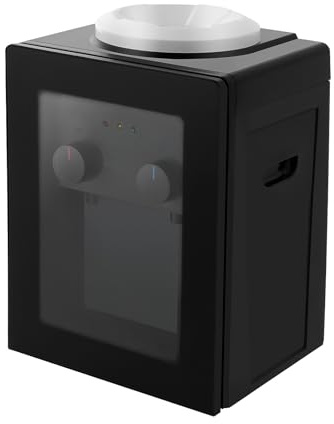 TouSuaRSi Distributore di acqua elettrica da 550 W, distributore di acqua calda e fredda, controllo a un pulsante, separazione calda e fredda, per ufficio, casa