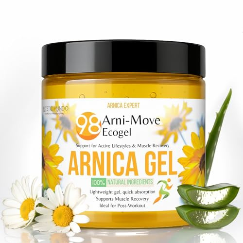 ARNI·MOVE ECOGEL | Gel de Árnica 98 % Ecológico – +12 Plantas, Alivio Diario para Articulaciones y Músculos –Rodillas, Codos, Cuello y Espalda – Textura Ligera Rápida Absorción 450 ml