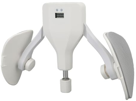 Dilwe Allenatore per Cosce, Attrezzatura per Esercizi per Gambe con Tensione Regolabile da 10-35 Kg con Contatore Digitale per Palestra di Casa, Cuscinetti in Schiuma EVA a Comfort Migliorato, (WHITE)