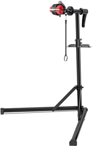 YONTUO Professional Bike Repair Stand, Low-Center-of-Gravity Stable Base, Magnetic Tool Tray, 360° Rotatable, Foldable, Max Load 30kg