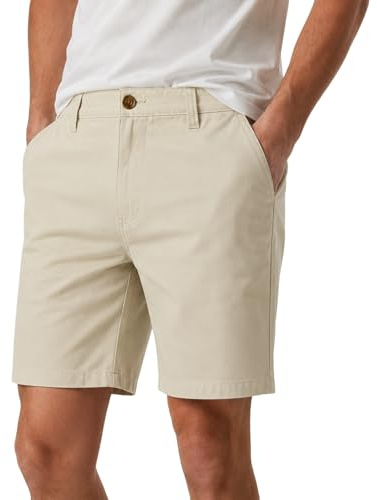 kraftd Men's Chino Shorts Golf Regular Fit Hiking Trousers Cotton Work Pants Casual Flat Front Shorts with Pockets