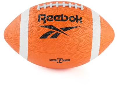 Reebok Size 9 American Football – Durable Rubber American Football with Textured Grip & Laced Design for Training, Games & Recreational Play