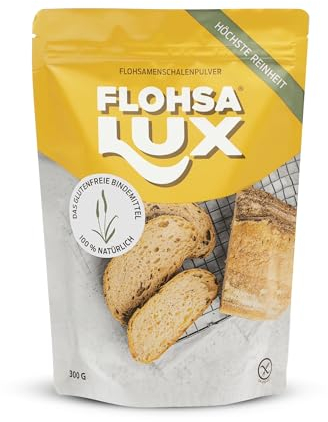Flohsalux – 300 g – Flohsamenschalenpulver – höchste Reinheit – fein vermahlen – vegan und glutenfrei