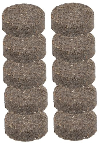 SUPVOX 10pcs Charcoal Wood Kindling Camping Firelighters Outdoor Fire Starter Emergency Survival Wood Blocks for Fireplace