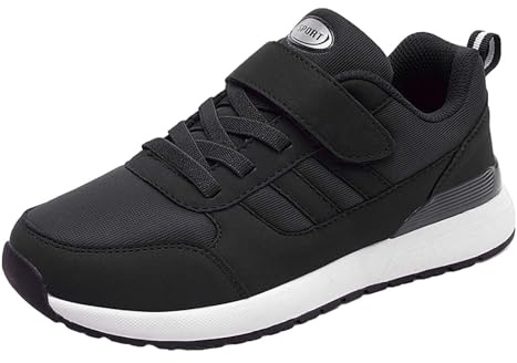 Genérico Zapatillas Running Mujer Zapatillas Mujer Caminar Zapatos deportivos otoño e invierno para mujer, zapatos para correr, zapatos casuales cómodos Zapatillas Sin Cordones Mujer Tenis (Black, 40)