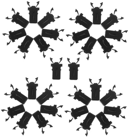 ULTECHNOVO 30pezzi Clip Bloccaggio Autobloccanti in Plastica Per Coperchi Bidoni Della Spazzatura Fibbie Pressione Per Bidoni Della Spazzatura Chiusure Ricambio Per Coperchi