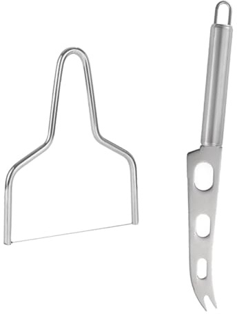 DECORNIJIA 2piezas Cortadores De Queso De Acero Inoxidable Cortador De Mantequilla Para Cortar Mantequilla y Queso Duro La Mesa De Cocina