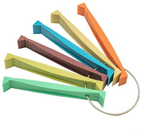 FCR6 Lot de 6 peignes à ailettes pour climatiseur pour réparer et nettoyer les ailettes courbées sur les bobines d'évaporateur et de condensateur, maintenir un bon échange de chaleur