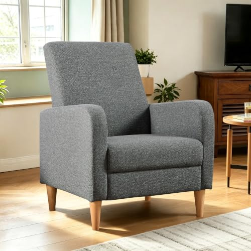 EBELLO High Back Armchair with Lumbar Support, Dark Grey