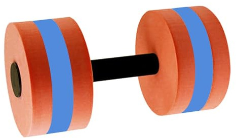 kesurpae Manubrio acquatico per allenamenti di acquagym Manubri in EVA ad resistenza Attrezzo leggero per il fitness in piscina per donne e bambini Barra con, Arancia, 28.3x15 cm