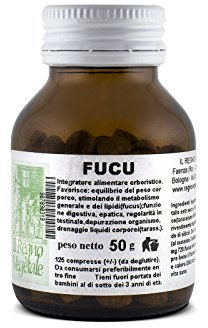 FUCU con FUCUS Alga Bruna Integratore 125 Compresse Prodotto Italiano Made In Italy Metabolismo Lento Ritenzione Idrica Sovrappeso