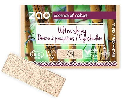 ZAO - Ombre à Paupières Ultra Shiny - 270 Champagne - RECHARGE