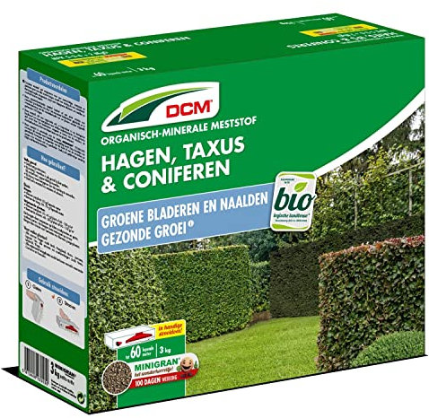 Engrais Haies, Ifs & Conifères DCM 3 KG - Pour fertiliser tous les types de haies, ifs et conifères, arbres résineux et sapins