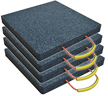 4 Stück Abstützplatten 300x300x40mm, 8t, Unterlegplatten, Kranplatten, Kranabstützplatten, LuxTek