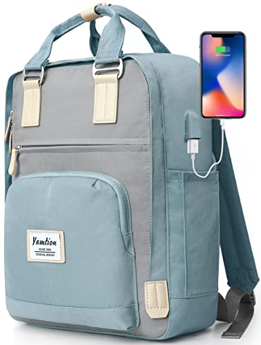 Schulrucksack Jungen Teenager 15,6 Zoll Laptop Schultasche Mädchen Schulranzen Frauen, Rucksack Damen Rucksack Herren Lehrerrucksack Tagesrucksack mit Laptopfach für Freizeit Arbeit Universität