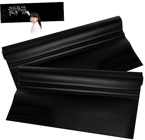 LALAFINA 2 Stück Selbstklebende Kreidetafelfolie 45x200cm Pvc Tafelaufkleber Für Küche Schule Und Büro Wiederverwendbare Tafel Wandaufkleber Für Kreative Ideen