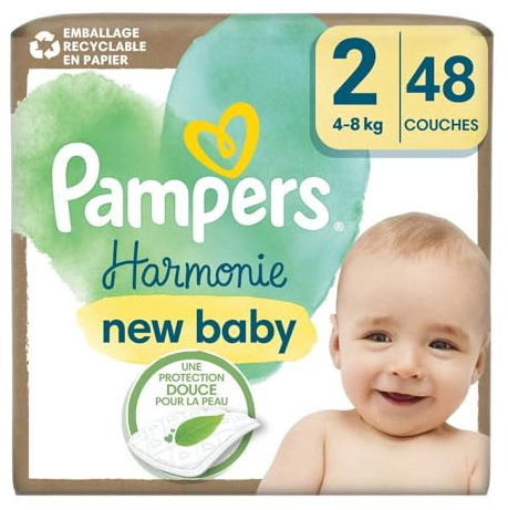 Pampers Couches Harmonie T2 - Le Paquet de 48